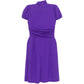 Purple Short-Sleeve Dress