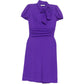 Purple Short-Sleeve Dress