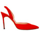 Manolo Blahnik Red Orange Slingback