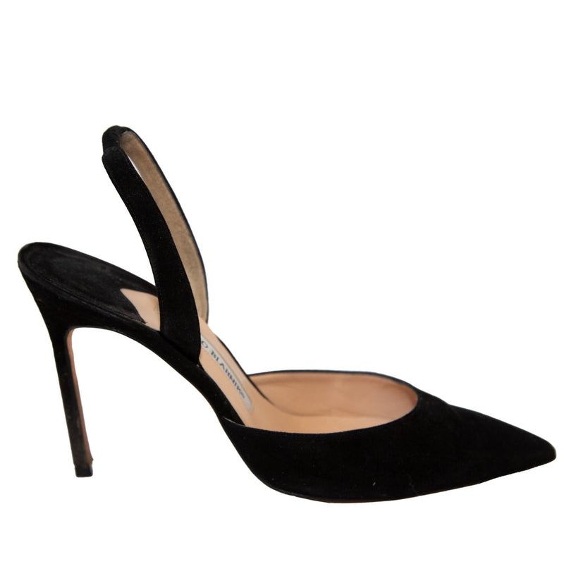 Manolo Blahnik Black Slingbacks