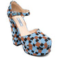 Jacquard Damier Platform Heels