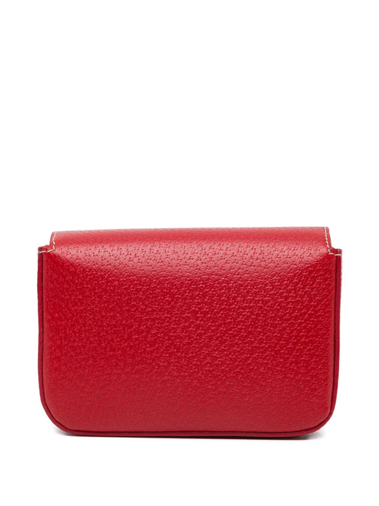 Red Leather Cinghiale Wallet