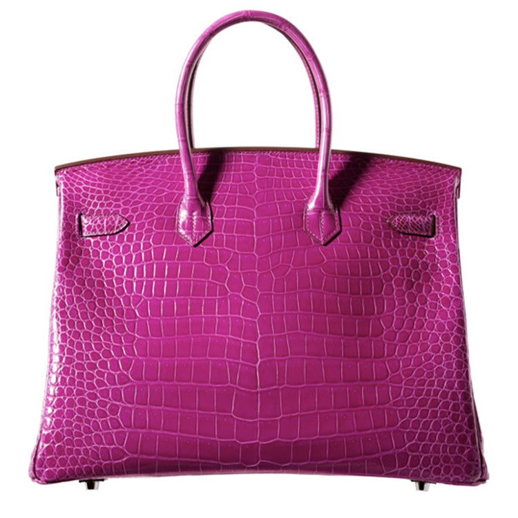 Rose Scheherazade Lisse 35cm Birkin Bag - rewindvintageofficial