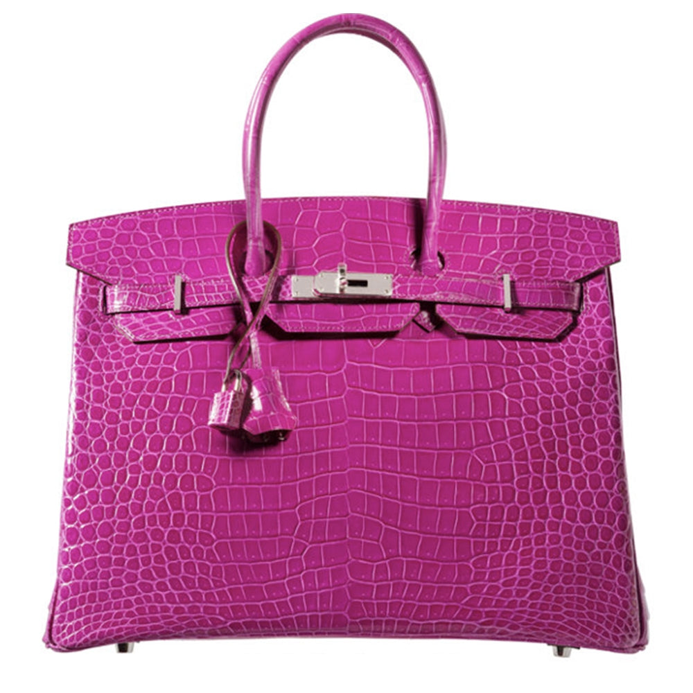Rose Scheherazade Lisse 35cm Birkin Bag - rewindvintageofficial