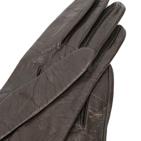 Rive Gauche Black Leather Gloves - rewindvintageofficial