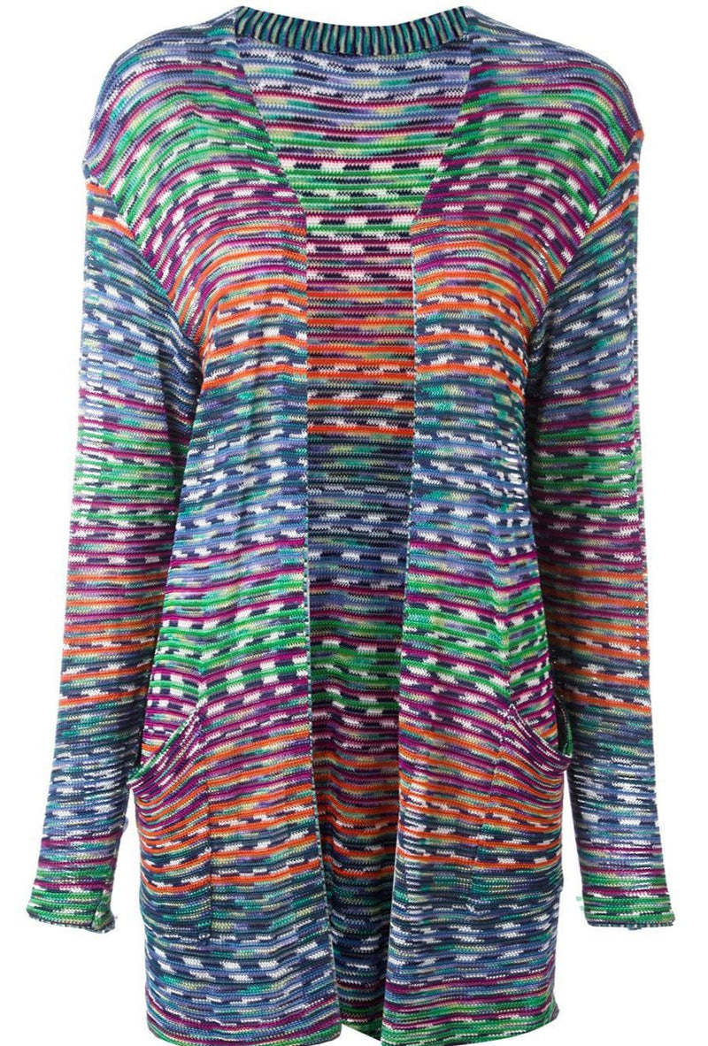 Multicolour Knit Cardigan - rewindvintageofficial