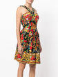 Christian Lacroix Vintage Lace-up Printed Dress - rewindvintageofficial