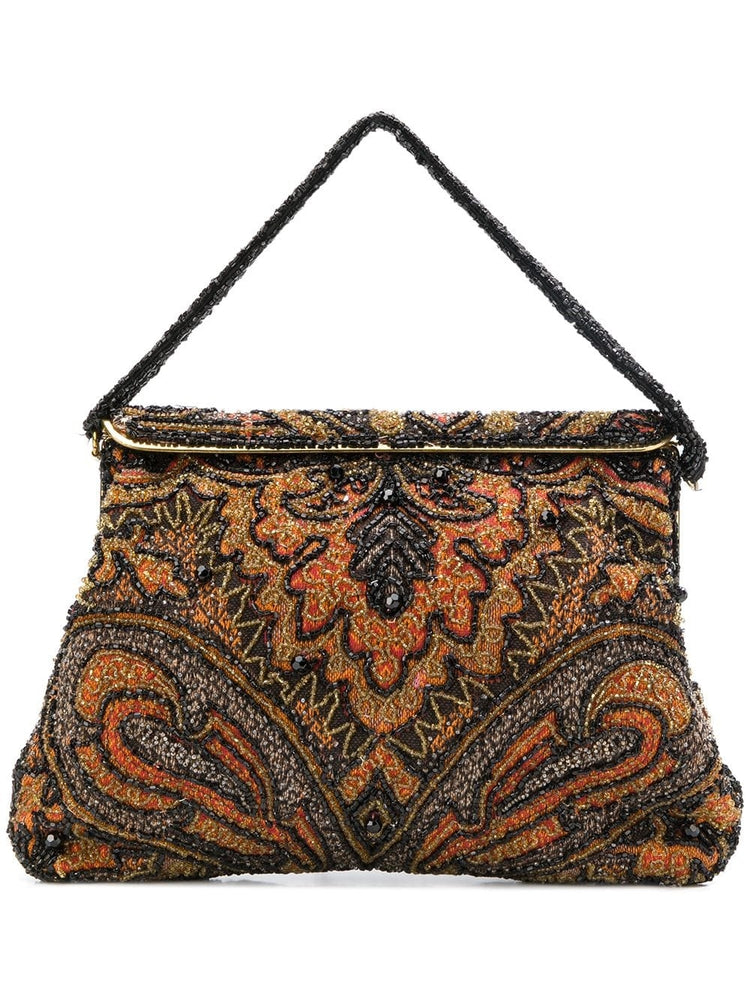 Vintage 1960s Paisley Beaded Bag - rewindvintageofficial