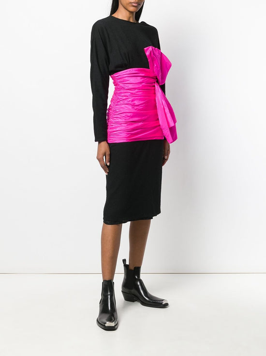 Vintage 1980s Angelo Tarlazzi Bow Dress