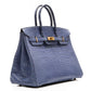Hermes Exotic Brighton Blue 35cm Birkin Bag