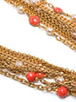 Gripoix Coral Beads Multi-chain Necklace - Rewind Vintage Affairs