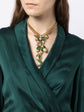 Gripoix Green Petal Pearl Pendant Necklace - Rewind Vintage Affairs