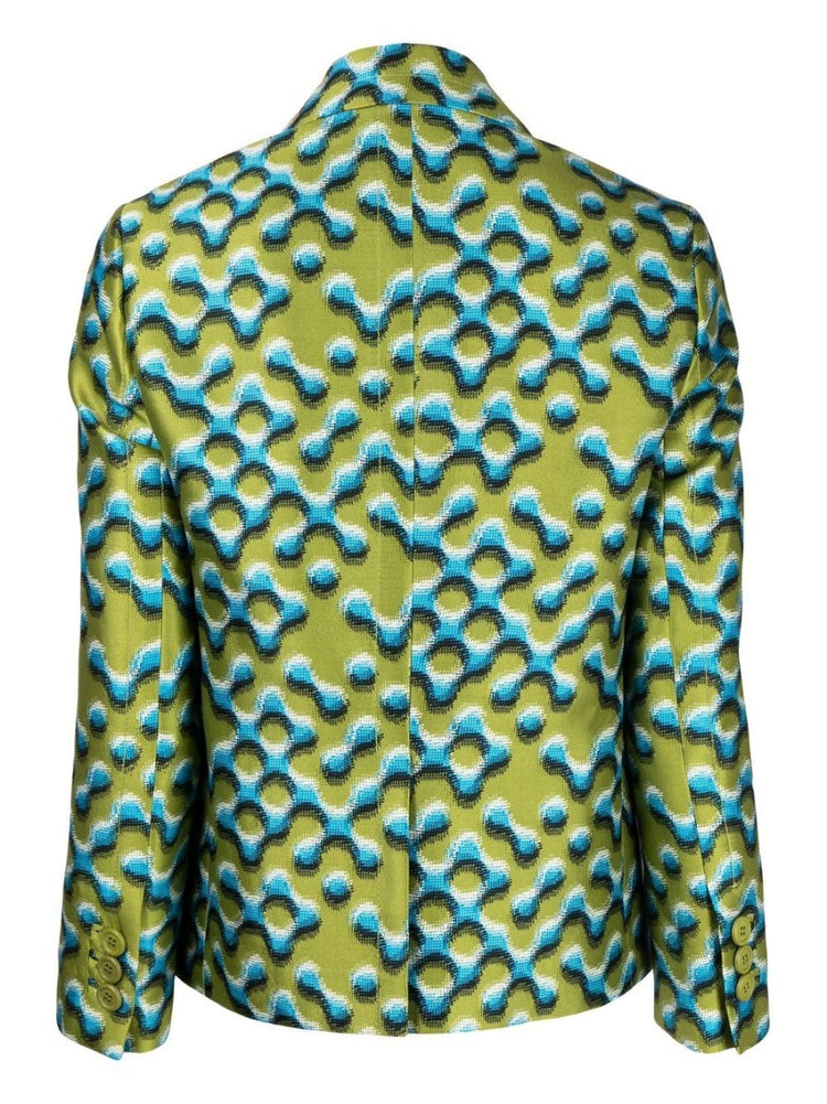 Fall 2015 Runway Abstract Pattern Blazer - Rewind Vintage Affairs