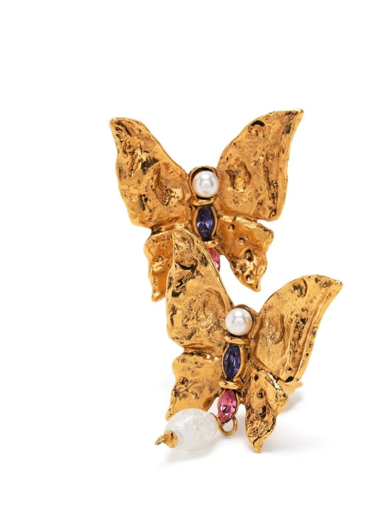 Rive Gauche Butterfly Clip-on earrings - Rewind Vintage Affairs