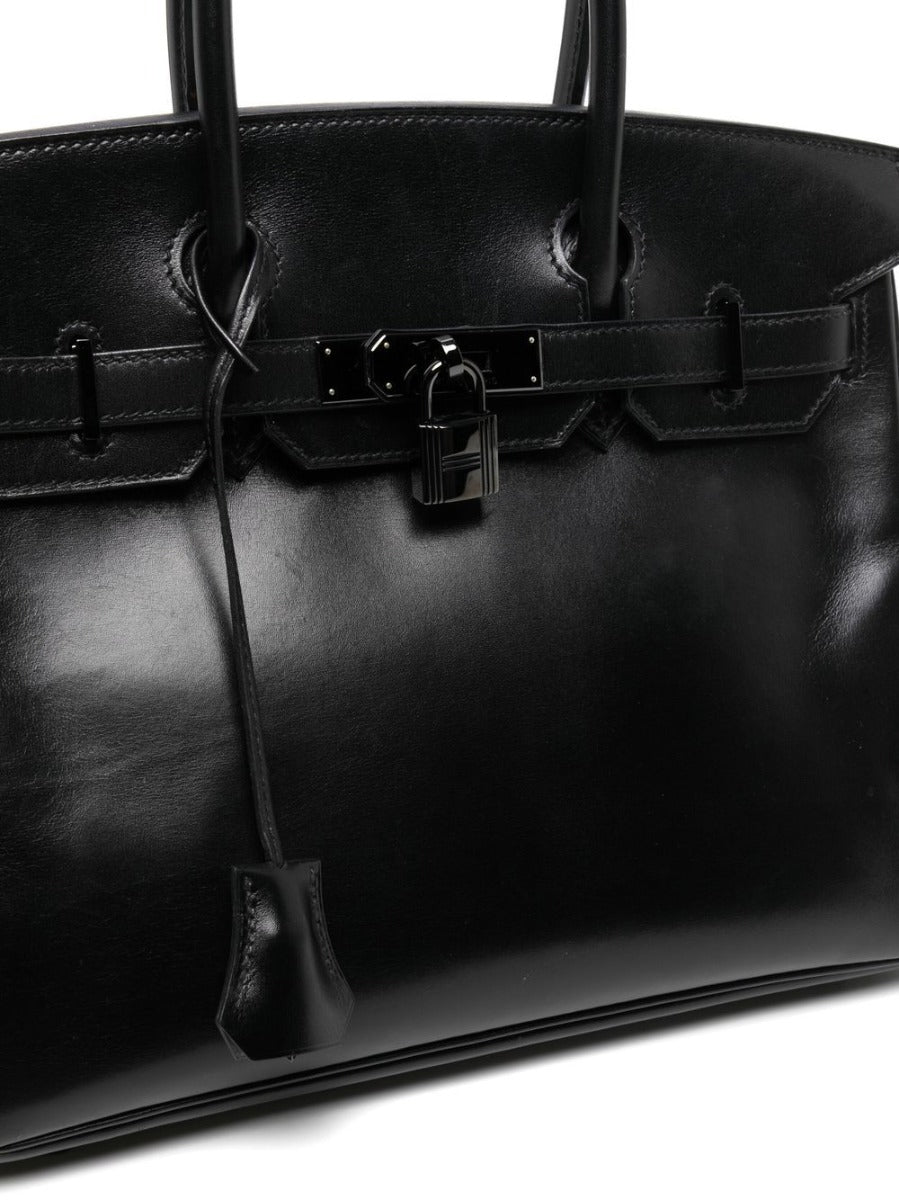 Limited Edition 30cm So Black and Barenia Leather by Jean Paul Gaultier Birkin