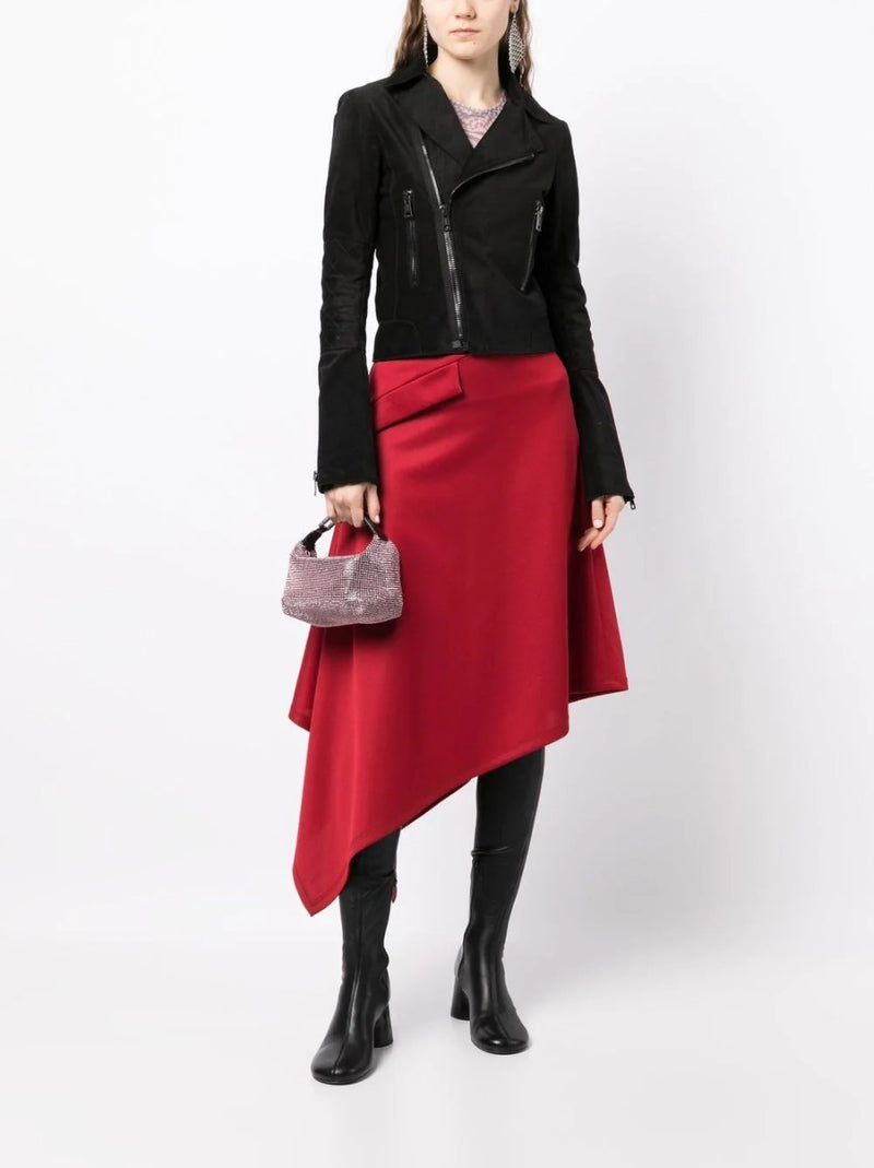 Black Suede Biker Jacket - Rewind Vintage Affairs