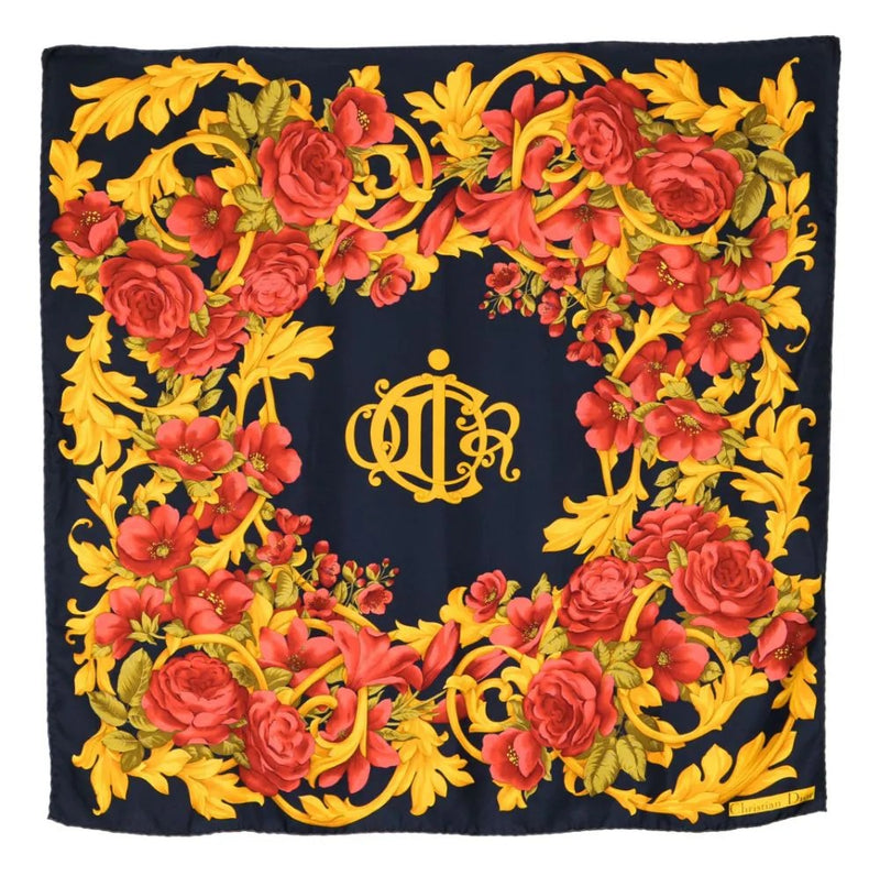 Dior Floral Baroque Silk Scarf