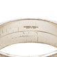 Bottega Veneta cuff bracelet with smooth leather and signature intrecciato weave design, stylish jewelry accessory.