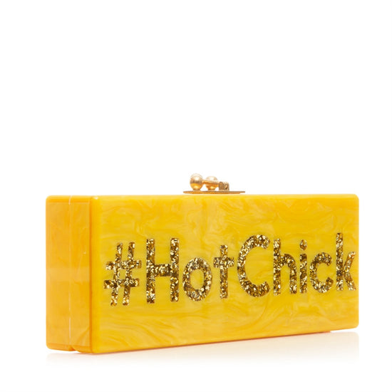 Yellow Hashtag Clutch - rewindvintageofficial