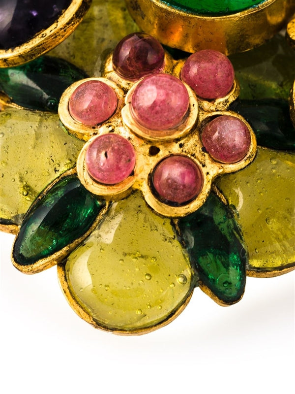Chanel Gripoix Flower Necklace SOLD - rewindvintageofficial
