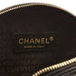 Chanel music record clutch bag with sleek black design and gold accents, perfect for stylish music enthusiasts.