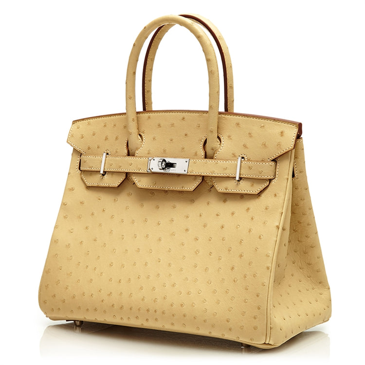 Hermes Beige Ostrich Birkin 30cm SOLD