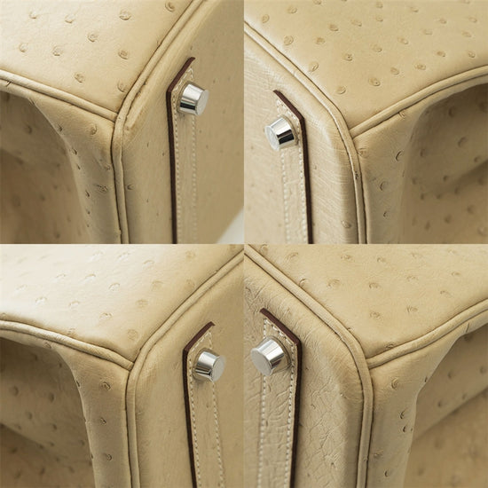 Hermes Beige Ostrich Birkin 30cm SOLD