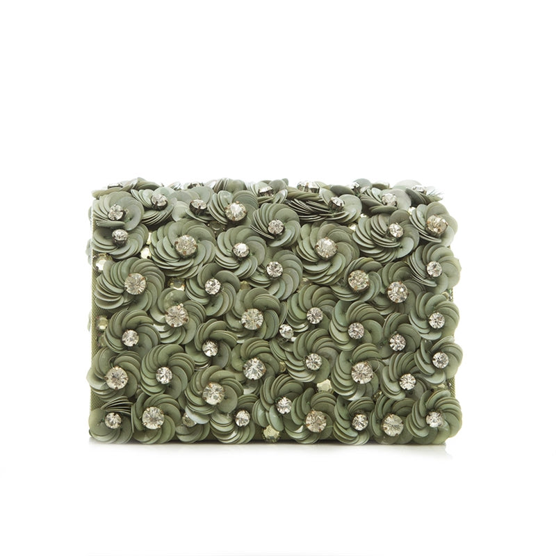 Floral embellished bag best sale