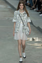 Chanel autumn flower-print jacket with multicolour floral design, stylish blazer for spring and fall fashion.