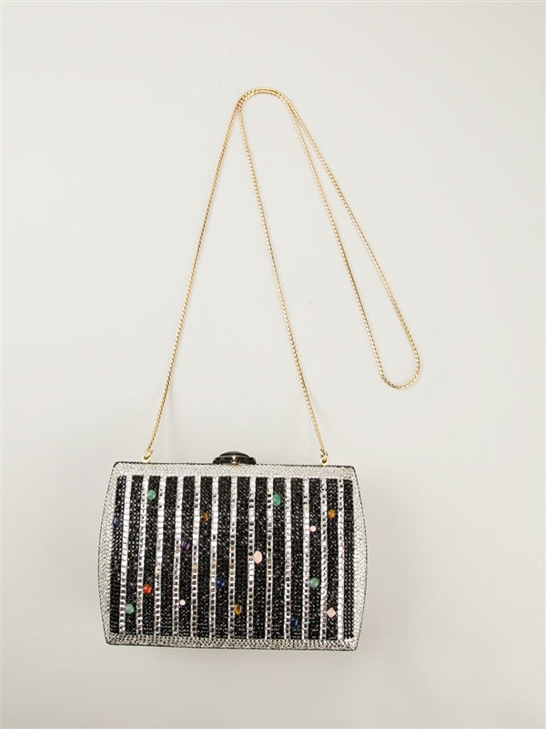 Judith Leiber Crystal Minaudière Bag - rewindvintageofficial