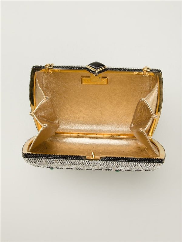 Judith Leiber Crystal Minaudière Bag - rewindvintageofficial