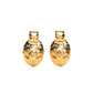 Diamond Quilted Gold Clip-on Earrings - Rewind Vintage Affairs