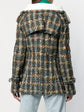 Vintage Comme Des Garçons double-breasted tweed jacket, blazer style, with classic tailored fit and textured fabric.