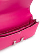 Hermès Tyrien pink Epsom leather Constance Elan shoulder bag with gold hardware and structured design.