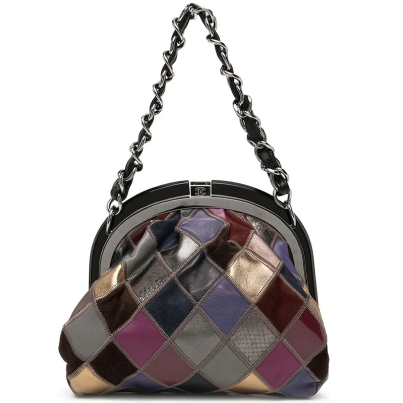 Leather Patchwork Handbag - Rewind Vintage Affairs