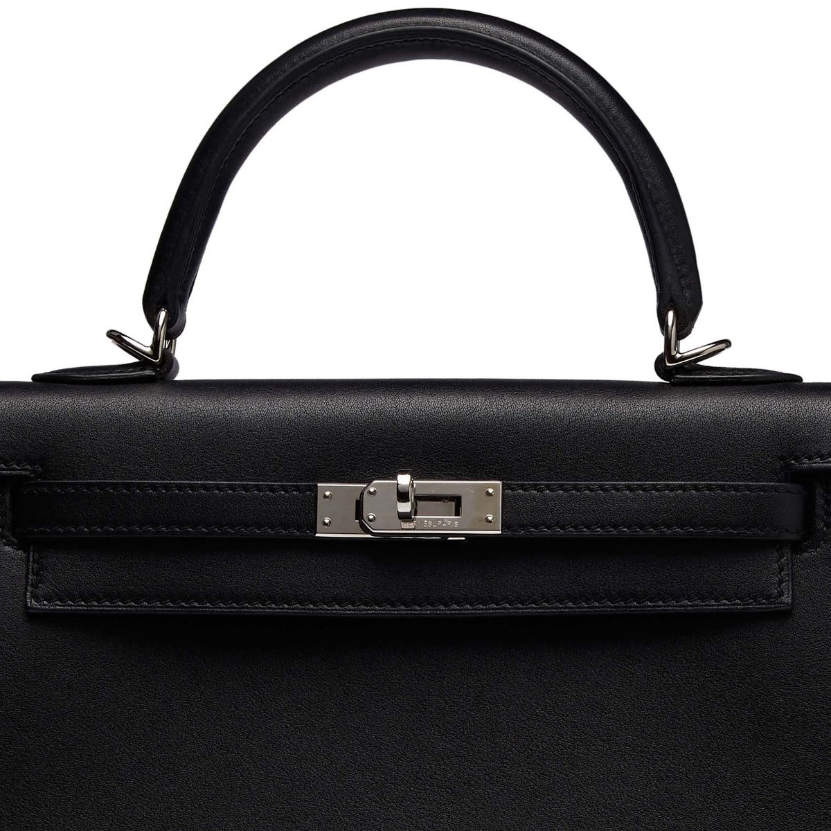 Black Palladium Kelly Sellier 25cm Bag - rewindvintageofficial