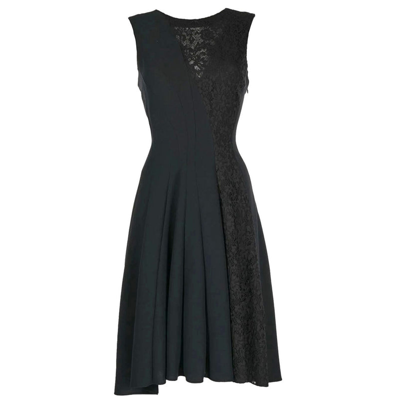 Lace Panelled Sleeveless Dress - Rewind Vintage Affairs