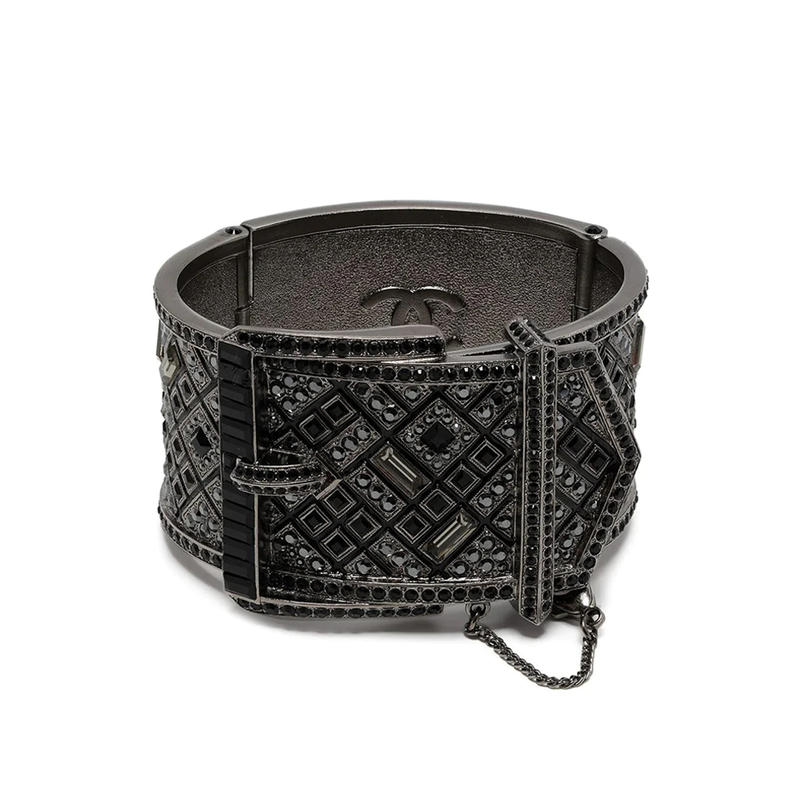 Embellished Belt Cuff Bracelet - Rewind Vintage Affairs