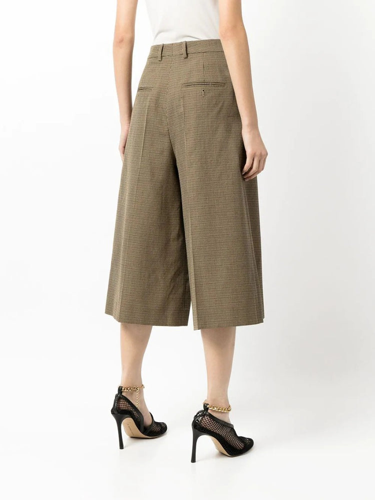 2019 Check Wool Culottes - rewindvintageofficial