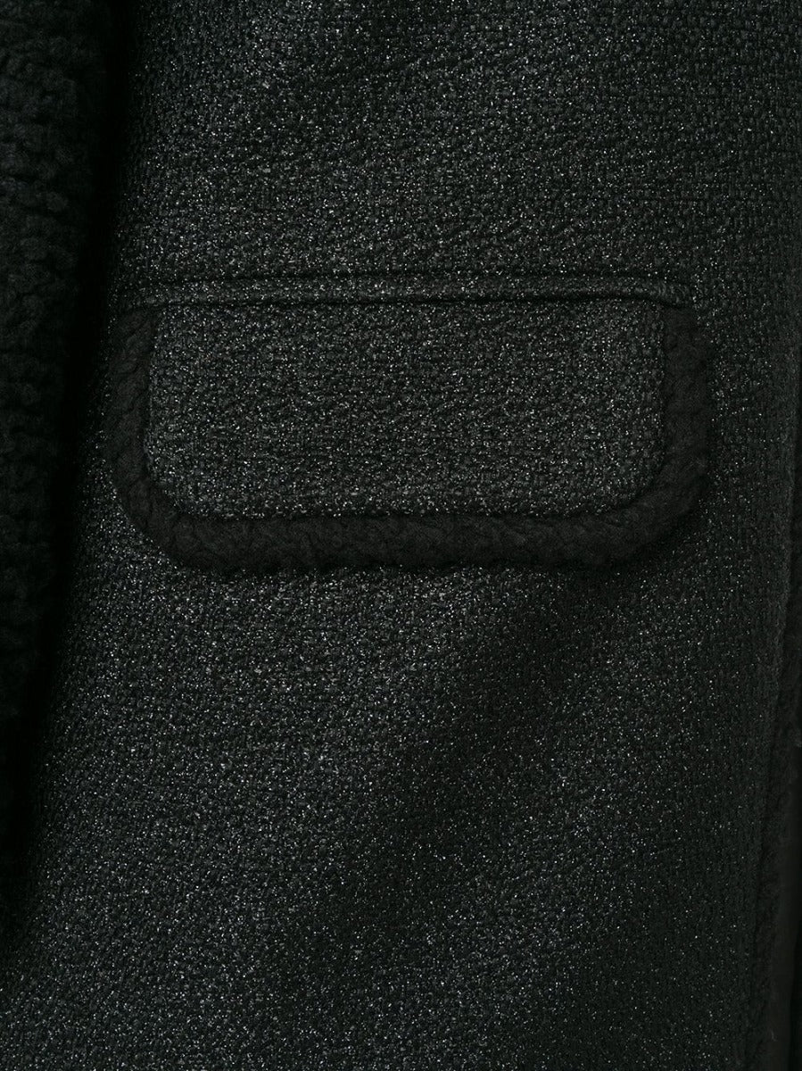 Black Tweed Coat - rewindvintageofficial