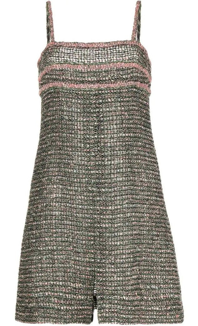 Green Tweed dress - Rewind Vintage Affairs