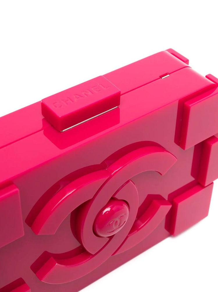 Fuschia Lego Clutch - rewindvintageofficial