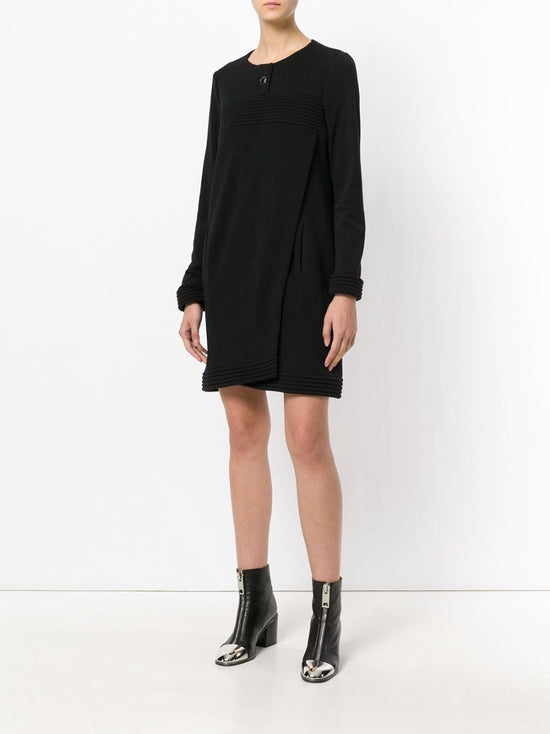 Long Sleeve Black Dress - rewindvintageofficial