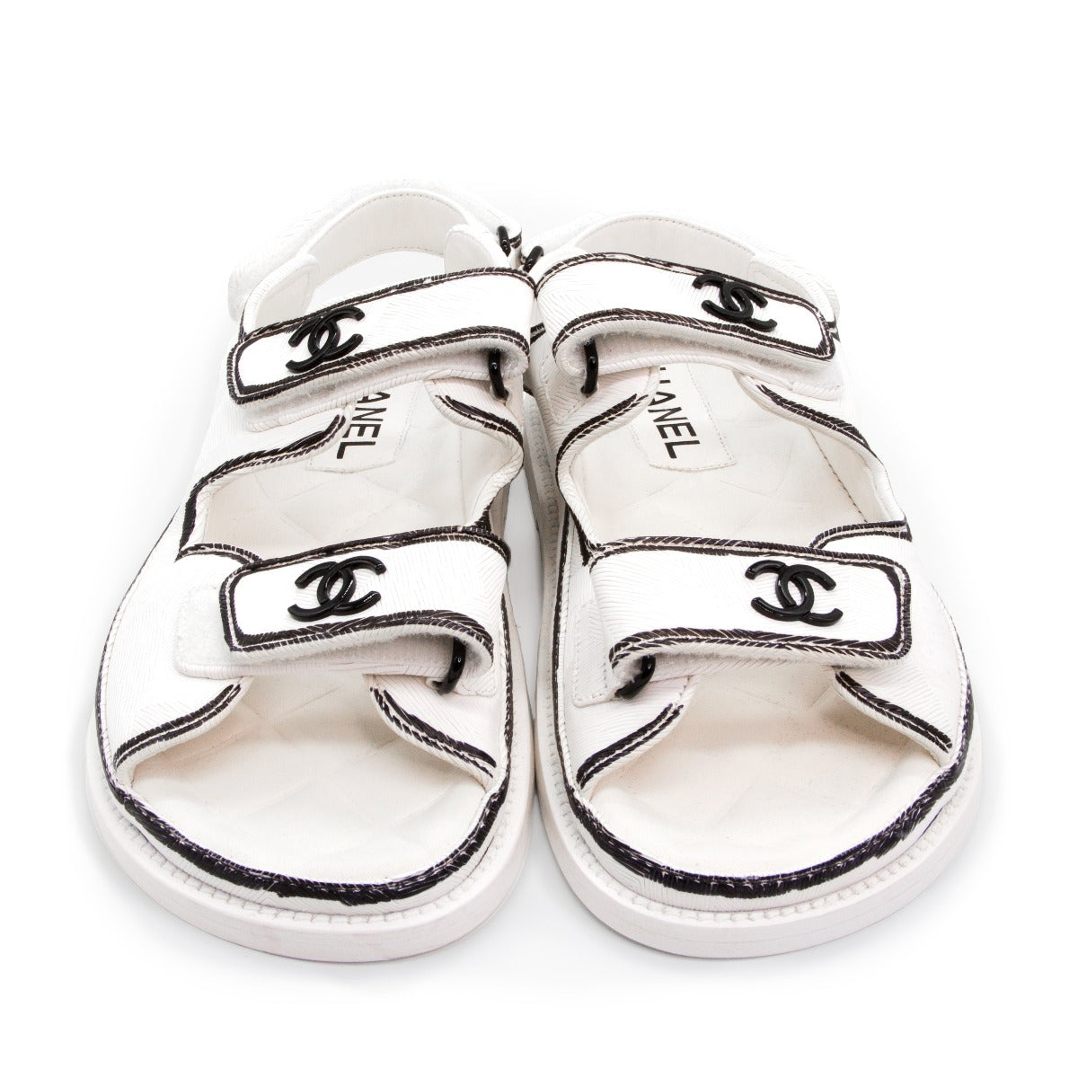 Chanel store velcro sandals