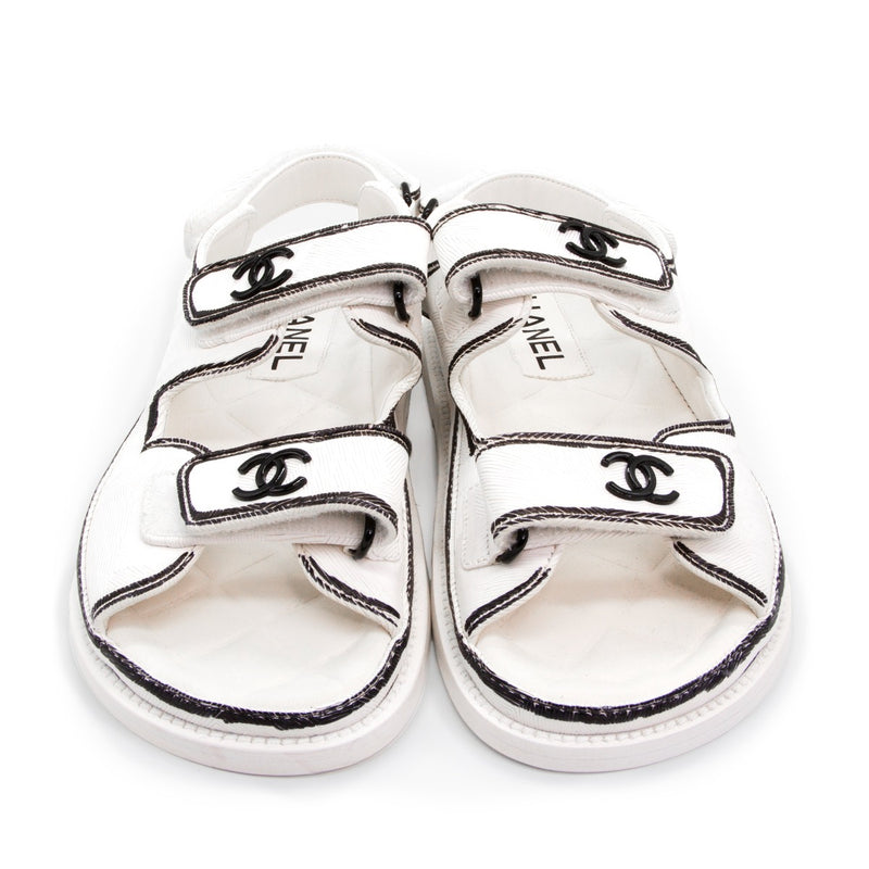 White Logo Sandal 22C - Rewind Vintage Affairs