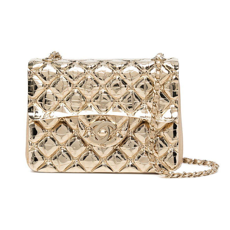 Solid Gold Metal Flap - Rewind Vintage Affairs