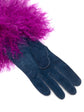 Trimmed Cuff Leather Gloves - Rewind Vintage Affairs