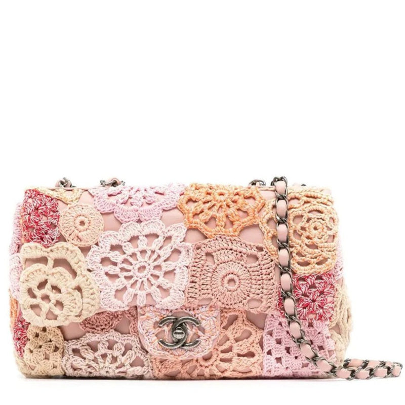 Crochet Classic Flap Shoulder Bag - Rewind Vintage Affairs