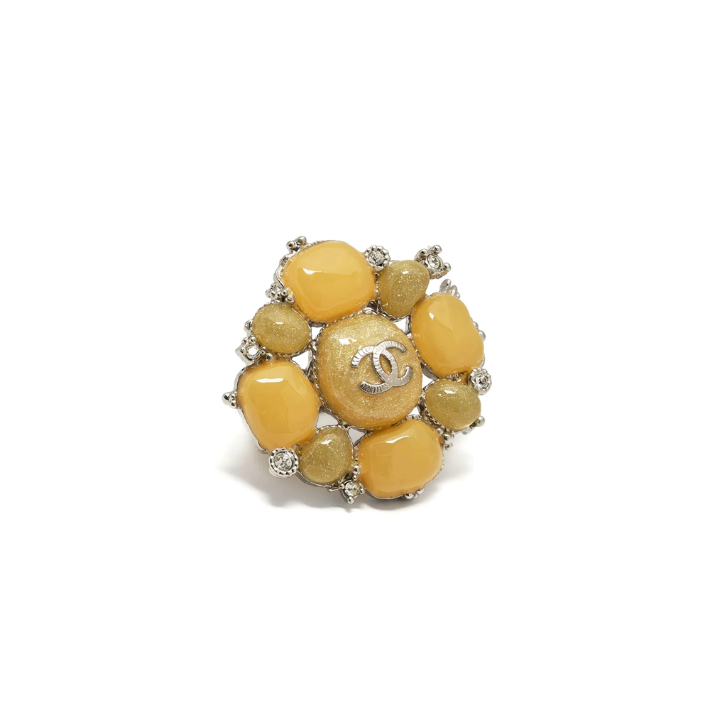 Yellow Stone Embellished Ring - Rewind Vintage Affairs