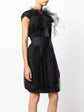 Black Embellished Silk Dress - rewindvintageofficial